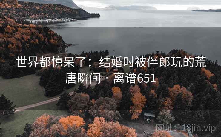 世界都惊呆了：结婚时被伴郎玩的荒唐瞬间 · 离谱651